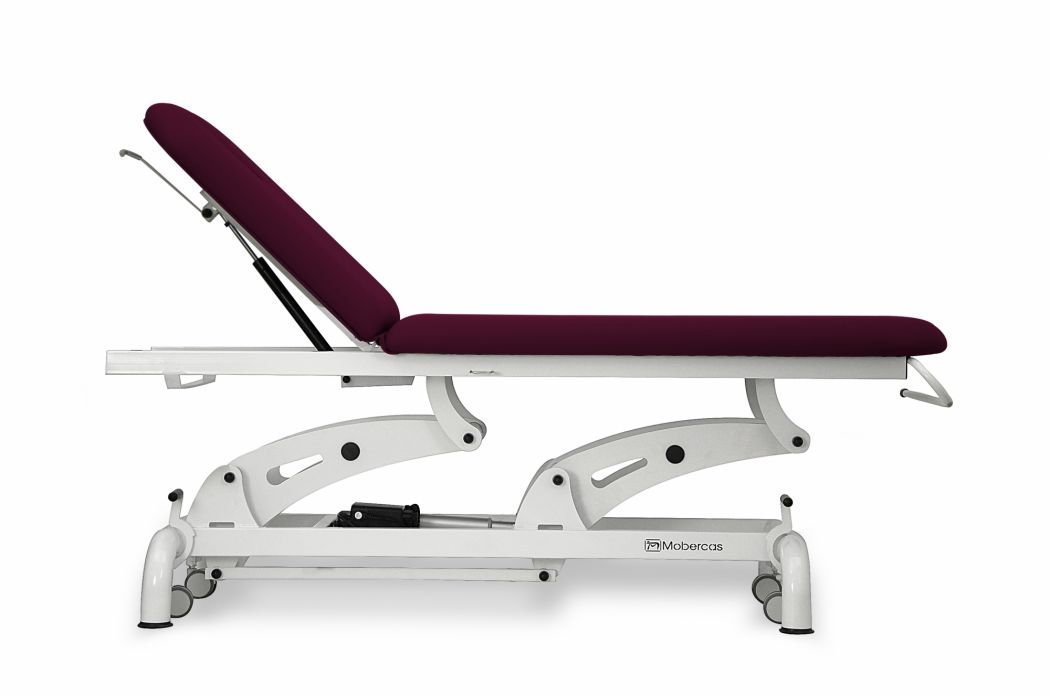 Elektrische Behandlungsliege 2-teilig mit Rollen klassisches Design - 190 x 62 cm