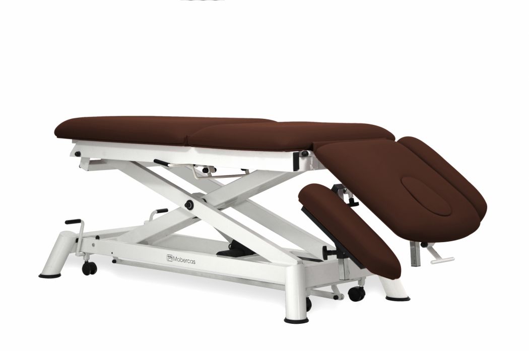 Elektryczna leżanka do osteopatii 3-częściowa z kółkami z ujemnym nachyleniem oparcia - 180 x 62 cm