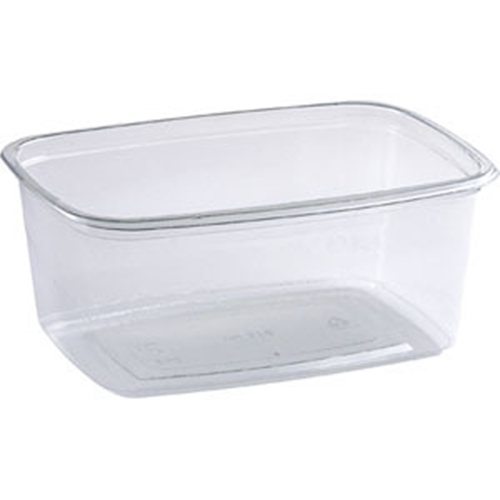 Plastic container PET - 500ml 140x100x60mm transp - 55 pcs