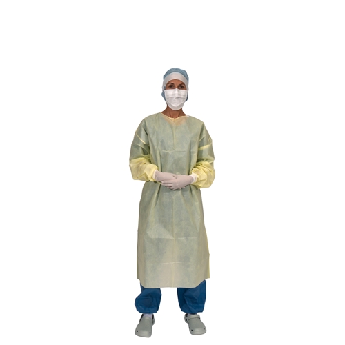 Fartuch ochronny evercare Special - M 115 cm mankiety nonwoven żółty - 25 szt.