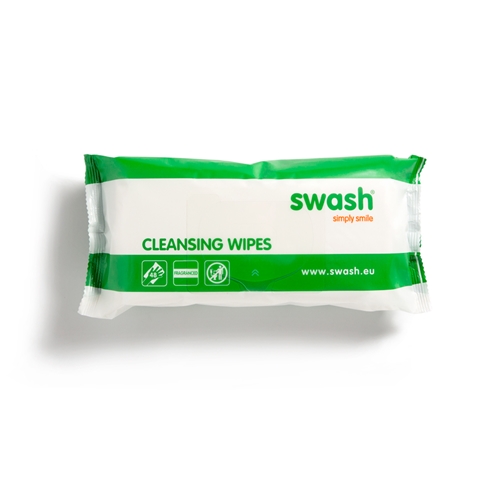Vådserviet Swash - 20x30cm parfumeret 48stk/pk - 48 stk