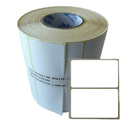 Selvklæbende etiket - 50x30 mm til MarkPoint/Zebra - 1000 stk.