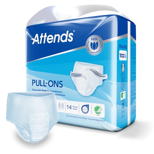 Inko skydd allt-i-ett byxa – Attends Pull-Ons 10 L – 56 st