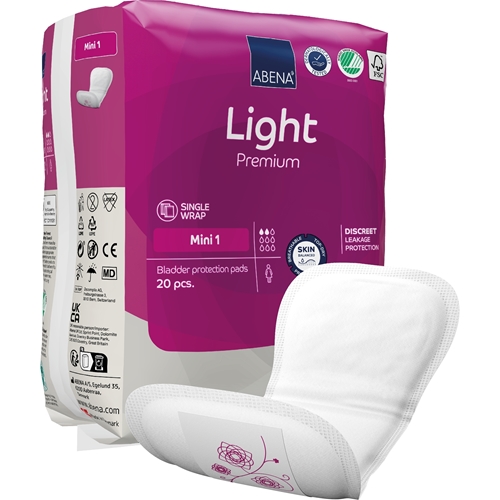 Inkontinenzeinlagen zur Fixierung in der Unterhose - ABENA Light Premium Mini 1 - 240 St.