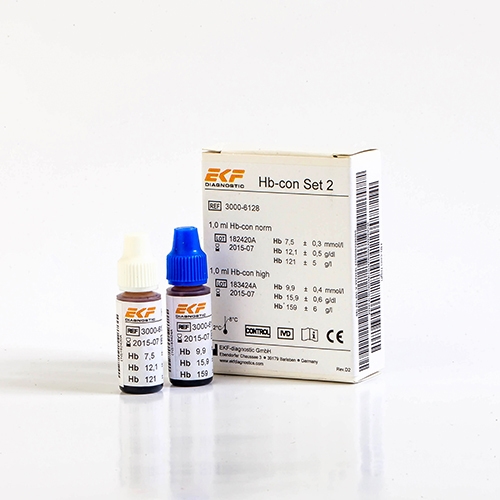 Kontrollkit Hemo_Control – 2x1ml Hb normal/hög KYLVARA