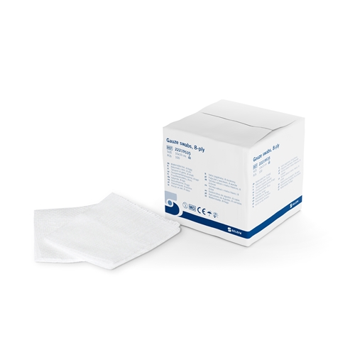 Gaskompres 8-lags Selefa - 10x10cm pose usteril - 100 stk