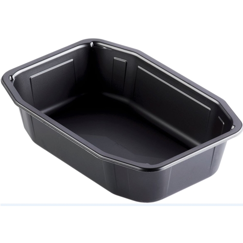 Plastic container PP HMR Duniform - 1035ml 215x148x50mm 1-compartment black - 312 pcs