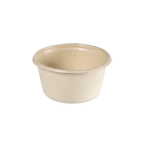 Bagasse-Dressingbecher - 60 ml 1 Fach braun - 150 St.