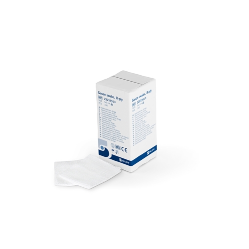 Gazekompres 8-lags Selefa - 5x5 cm pose usteril - 100 stk.