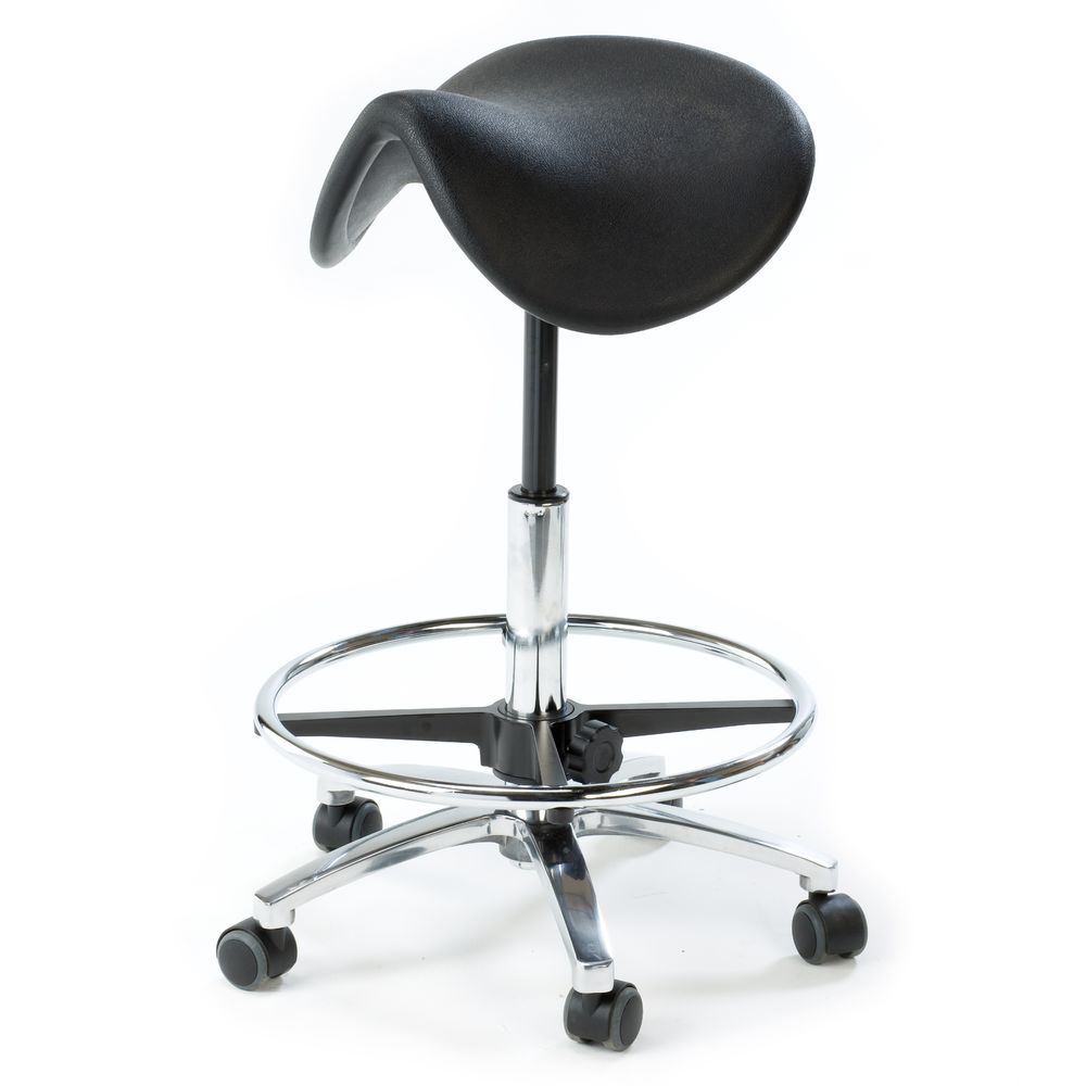 Ergonomisk Laboratoriestol – PU (Hög)