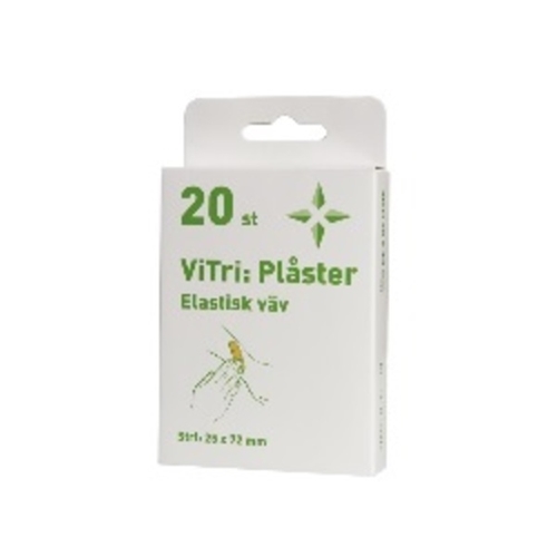 Textilplåster ViTri – 2,5×7,2cm beige st-pack – 20 st