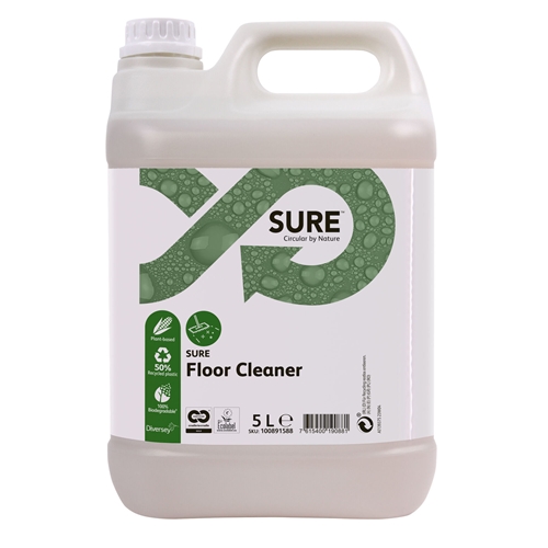 Golvrent SURE -lattianpuhdistusaine 5 L hajustamaton pH=10 W1779 2 kpl