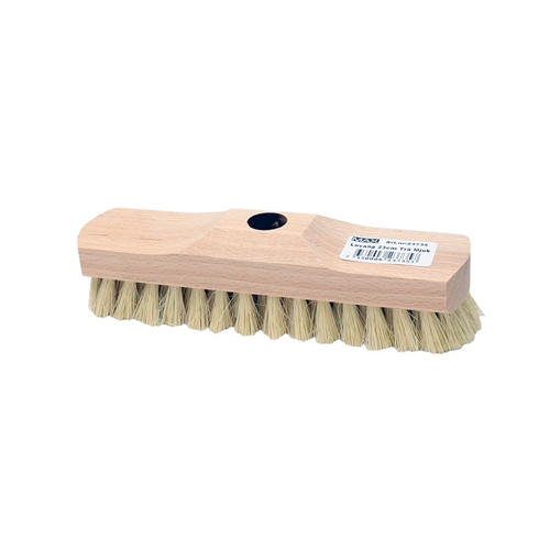 Levangsbørste med træryg MAX - 23 cm hvid naturfiber