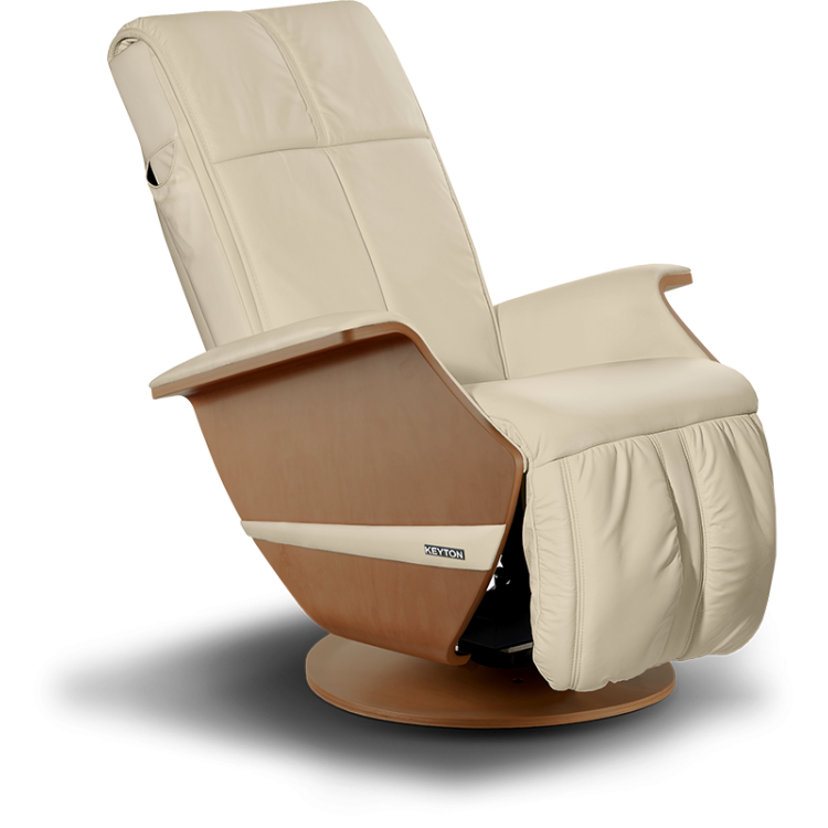 Fotel masujący - Keyton H10 Vintage - dostępny w 12 kolorach - Beige - Valnöt