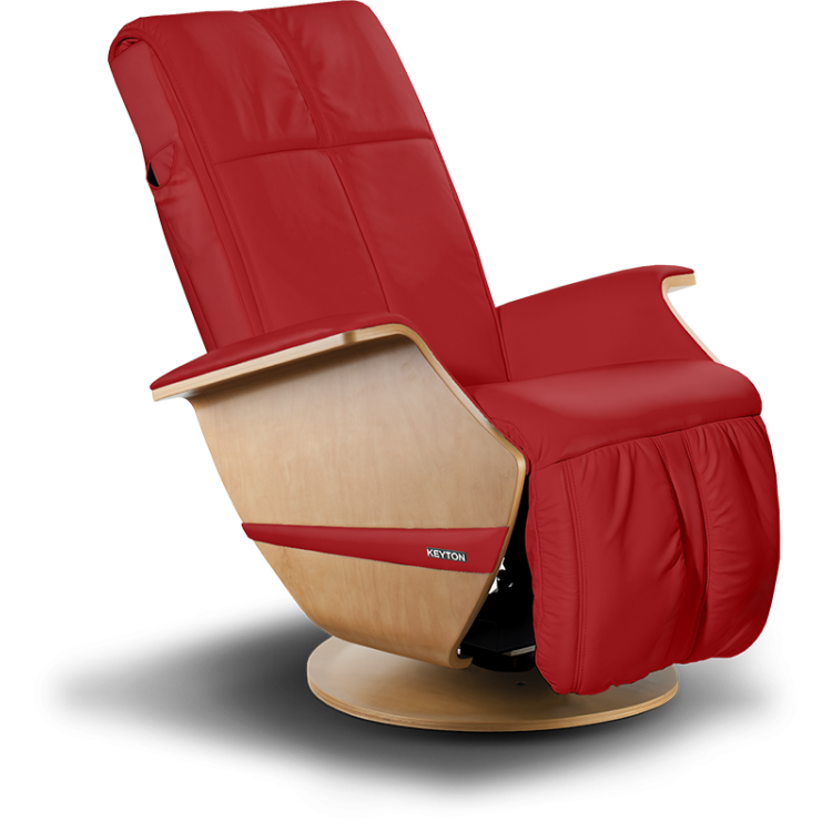 Fotel masujący - Keyton H10 Vintage - dostępny w 12 kolorach - Rosso - Ek