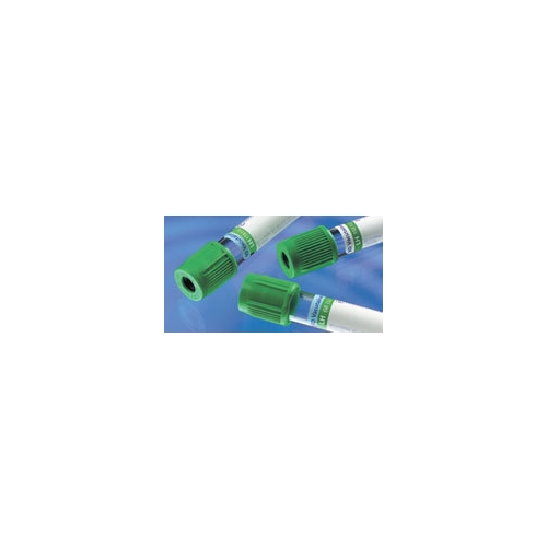 Vakuumrör BD Vacutainer pappersetikett – 7/6ml Na-Heparin grön – 100 st