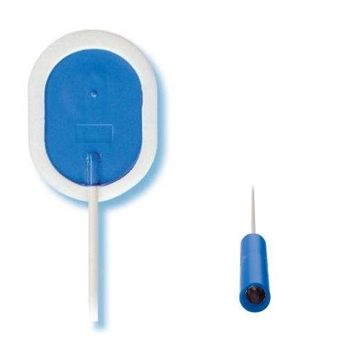 EKG elektrod Ambu BlueSensor våt gel – 22x30mm m kabel banan barn – 25 st