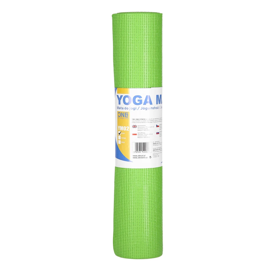 Grøn yogamåtte til afslapning One Fitness