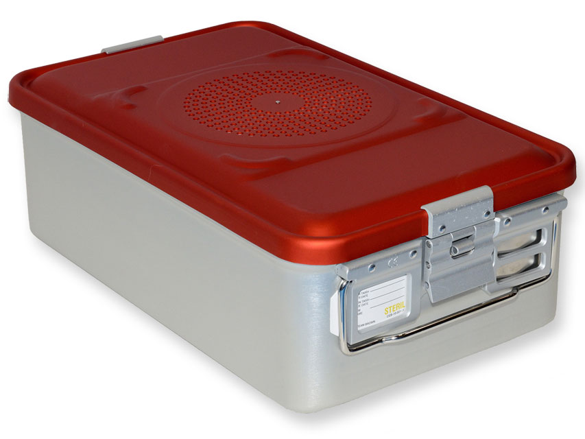 Behälter mit Filtermedium H 150 mm rot