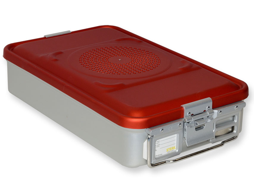 Behälter mit Filtermedium H 100 mm - rot