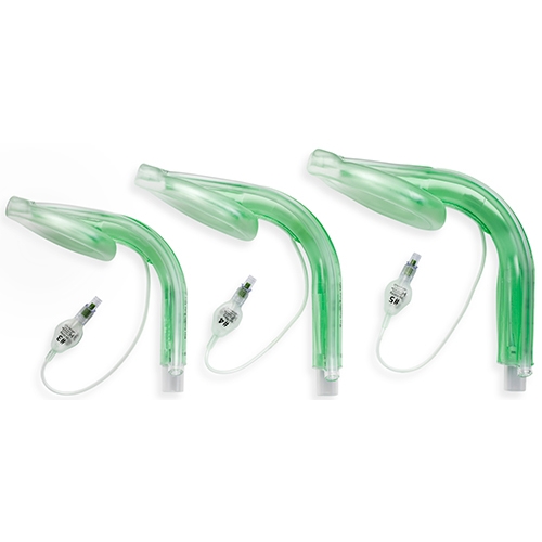 Larynxmask med sugkanal AuraGain – Stl 5 70-100kg böjd – 10 st