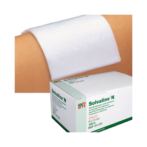 Foliesårkompres Solvaline N - 10x20 cm steril - 50 stk.