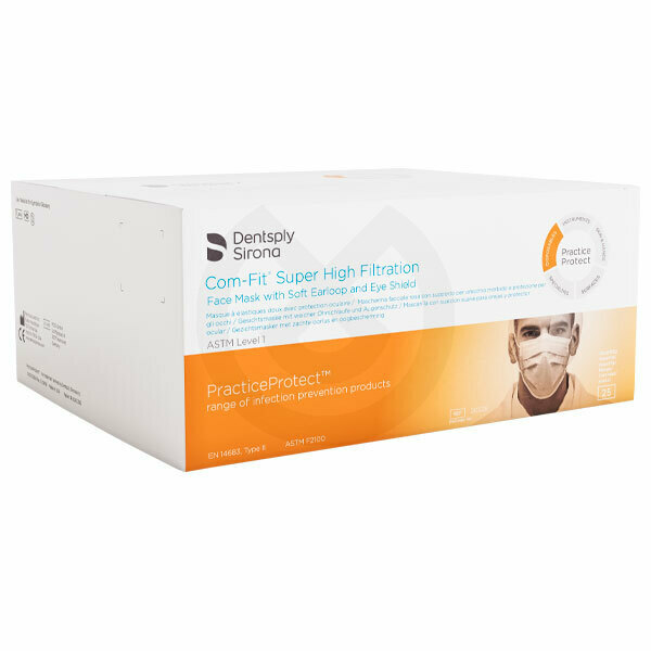 Com-Fit rechteckige Mundschutzmasken mit Gesichtsschutz - DENTSPLY
