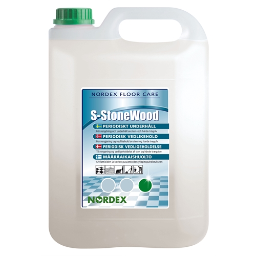 Gulvplejemiddel vaskevoks - 5L S-Stonewood - 3 stk.