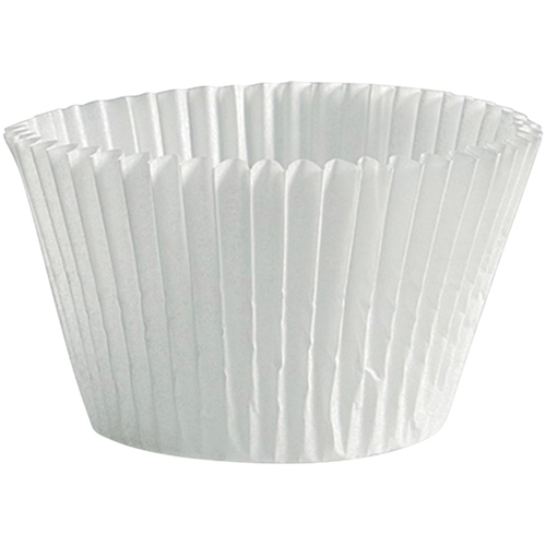 Baking cup paper round - 62x54mm white - 250 pcs