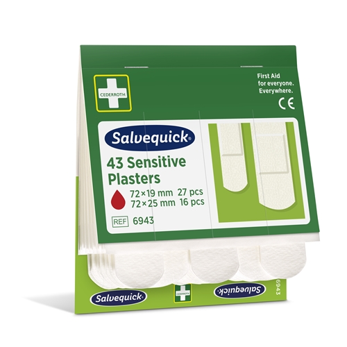 Laastari Salvequick täyttöpakkaus - 43 Sensitive - 258 kpl