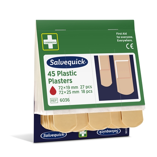 Laastari Salvequick refill - 45 Plastic - 270 kpl