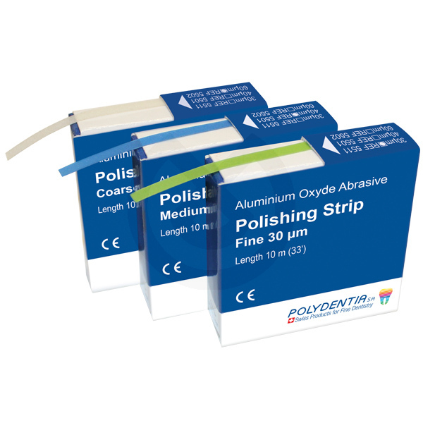 Polydentia Polerstrips – Abrasive Polishing Strips 40 My