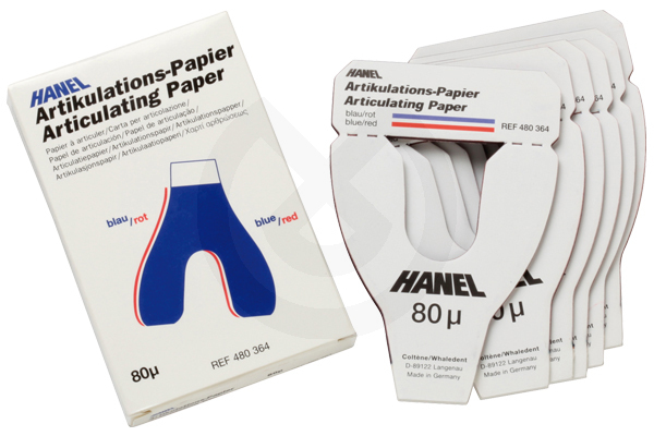 Artikulationspapir, U-format, 80 MC -72 stk. - HANEL