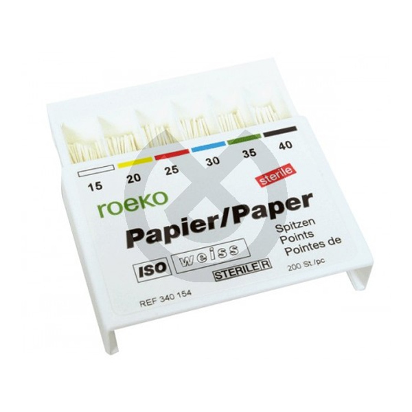 Vita pappersspetsar, nr 15-35 – Paper Points – White No. 25