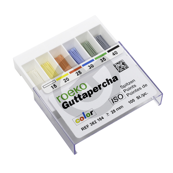 Färgade guttaperkaspetsar – Guttapercha Points Supra Color N.30