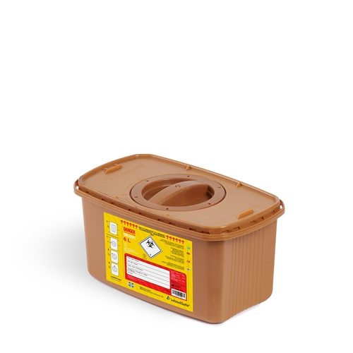 Kanülenbehälter Woodsafe 6 l mit Doppeldeckel