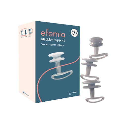 Kontinensstöd flergångs Efemia – 30, 35, 40mm silikon startset