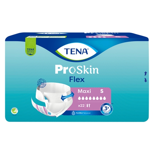 Alt-i-en inkontinensbeskyttelse med bælte - TENA Flex Maxi S - 66 stk.