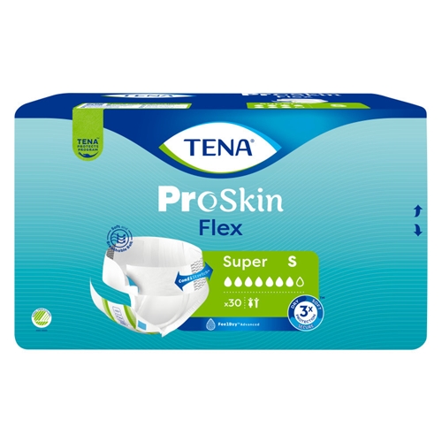 Alt-i-et inkontinensbeskyttelse med bælte - TENA Flex Super S - 90 stk.