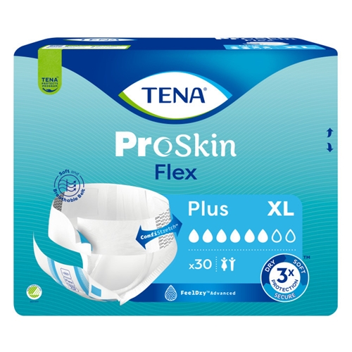 Majtki chłonne z pasem na nietrzymanie moczu TENA Flex Plus XL 90 szt.