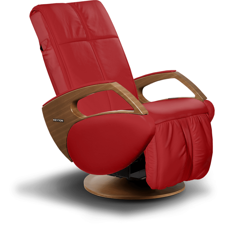 Massagestol - Keyton H10 DOMO - Fås i 12 farver - Rosso - Valnöt