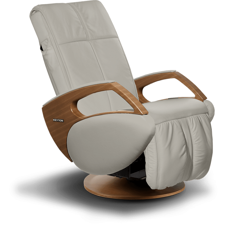 Massagestol - Keyton H10 DOMO - Fås i 12 farver - Silver grey - Valnöt