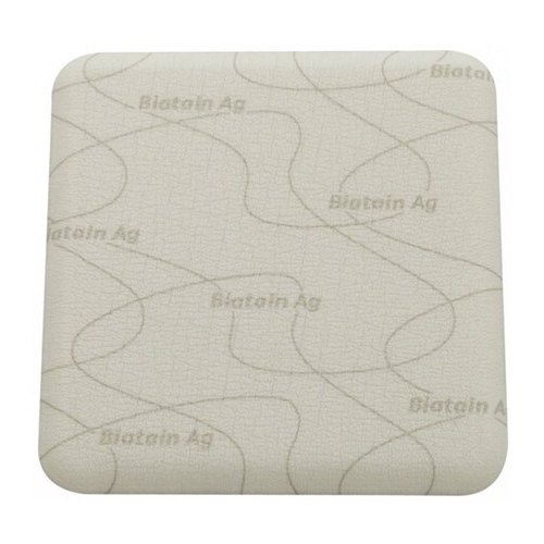 Pěnové krytí se stříbrem Biatain Ag - 10x10cm - 5 ks
