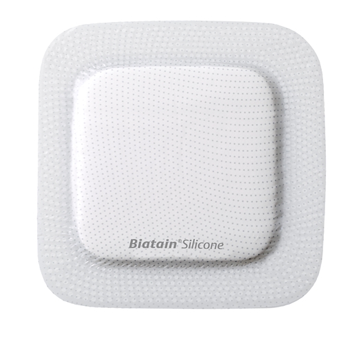 Opatrunek piankowy silikonowy Biatain Silicone - 10x10cm Border - 10 szt.