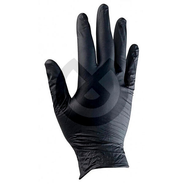 Nitrilhandsker S/P Sort - Ppe - Nitrile Gloves Powder-Free Black Size L