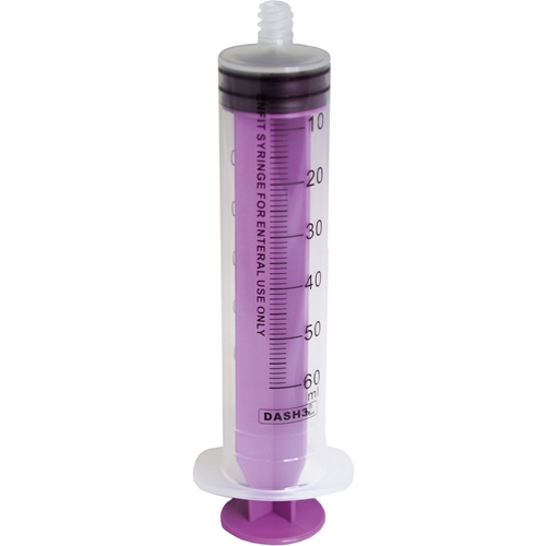 Enteralspruta, excentrisk spets - 60ml ENFit diskbar - 30 st