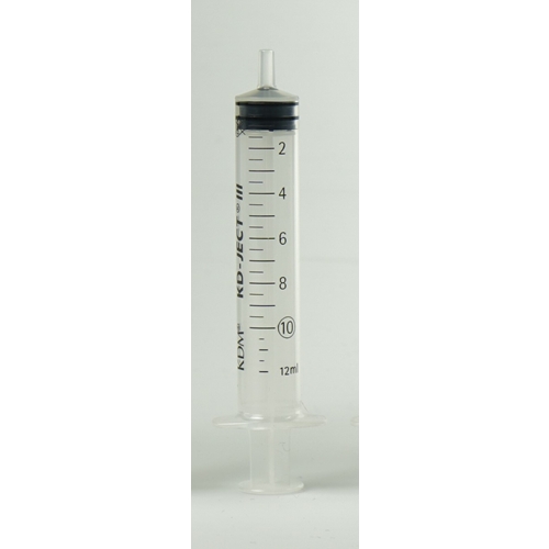 Luer-sprøjte 3-komponent KD-Ject - 10 ml grad. 0,5 ml excentrisk - 100 stk.