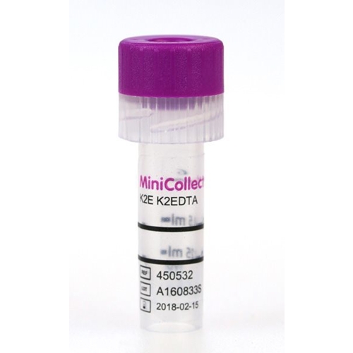 Kapillärrör MiniCollect – 250-500µl K2EDTA lila – 50 st