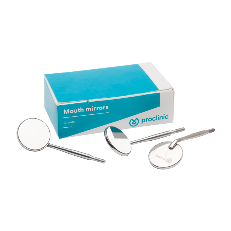 Rhodium-coated mirror #5, cone socket (12 pcs.) - PROCLINIC