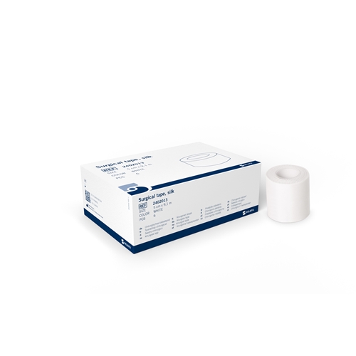 Hedvábná náplast Selefa - 5 cm x 9,1 m - 6 ks